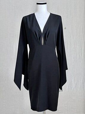 NWT - Marc Ellis - Keyhole Dress with Slit Flared Sleeves  by Marc Ellis - M/L